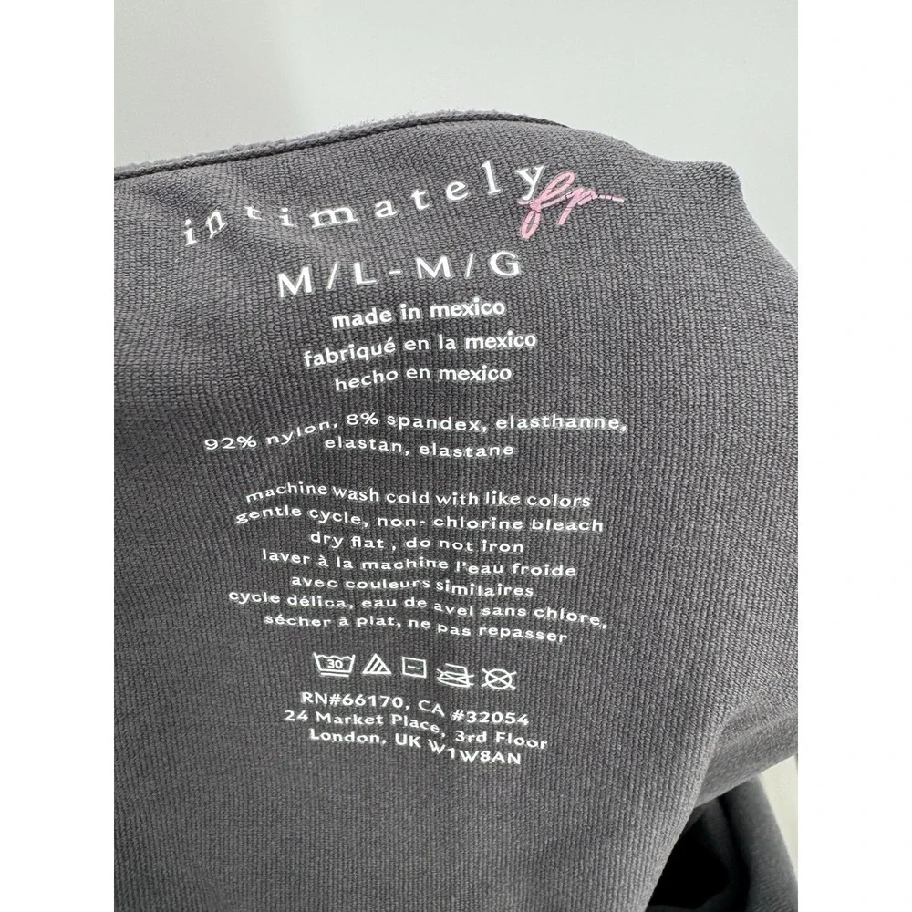 Minimalist Intimately FP Women M/L Crop Top Square Back Athletic Athleisure Chic